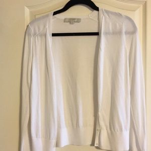 White long sleeve cardigan